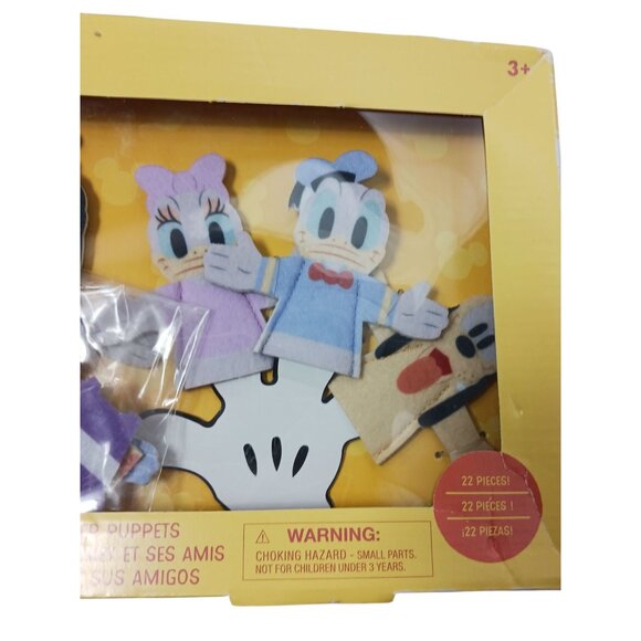 Disney Mickey & Friends Finger Puppet Set 22 Pieces Felt Material Multicolor - Picture 5 of 7